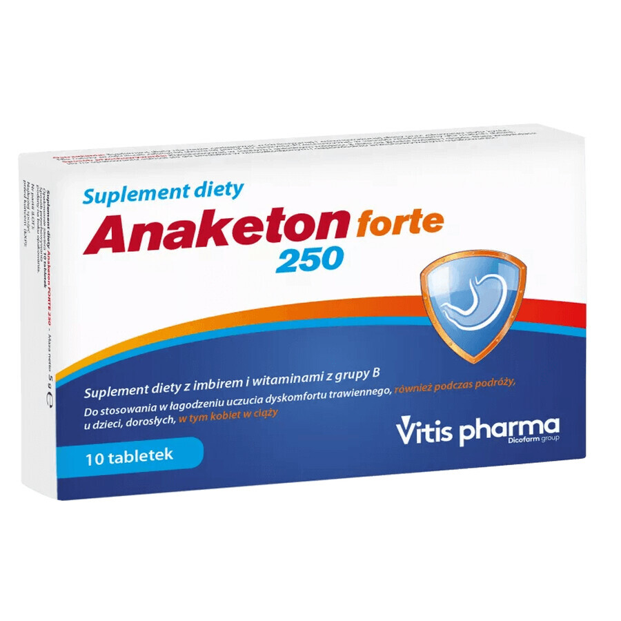 Anaketone Forte 250, 10 comprimate