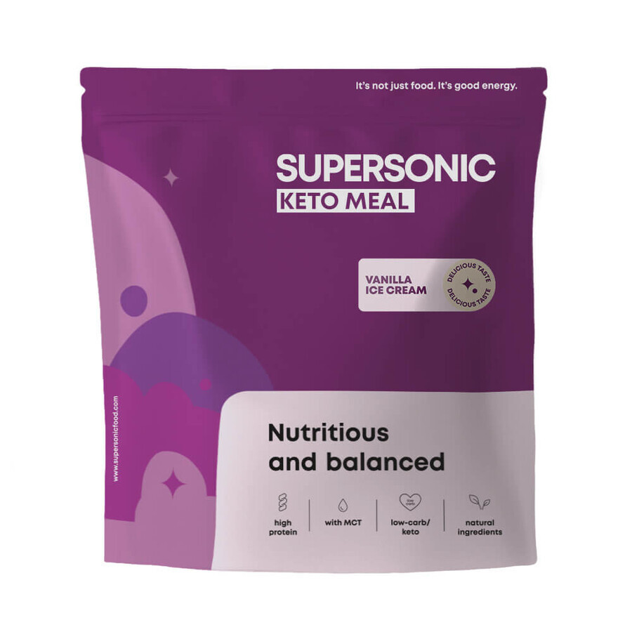 Repas Supersonic Keto, saveur crème glacée à la vanille, 800 g