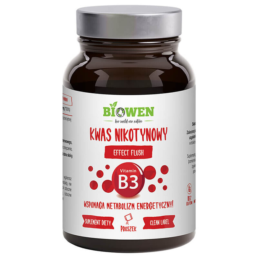 Biowen Acid nicotinic, vitamina B3, 120 g