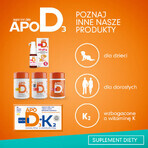 Set ApoD3 Chews, vitamina D3 800 UI pentru copii peste 3 ani, aromă de portocale, 3 x 30 capsule moi masticabile