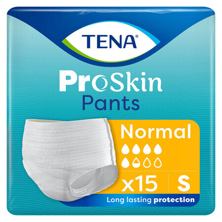 Tena Pants ProSkin, absorbierende Slips, Größe S, 65-85 cm, Normal, 15 Stück