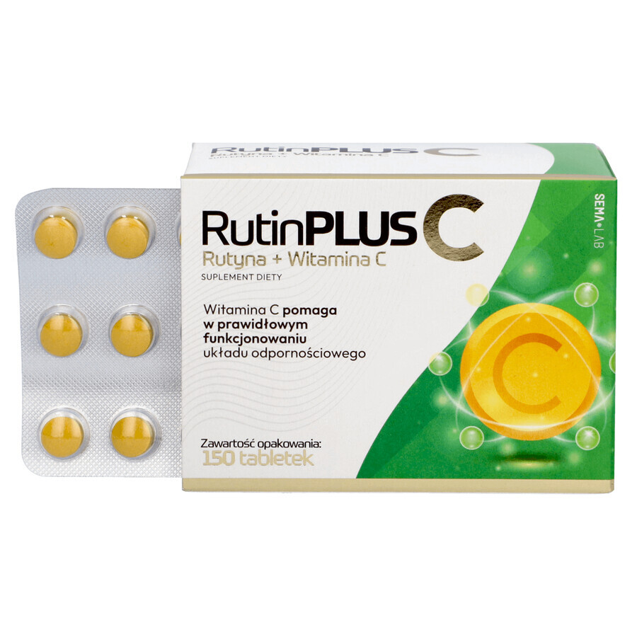 SEMA Lab Rutin Plus C, 150 comprimate