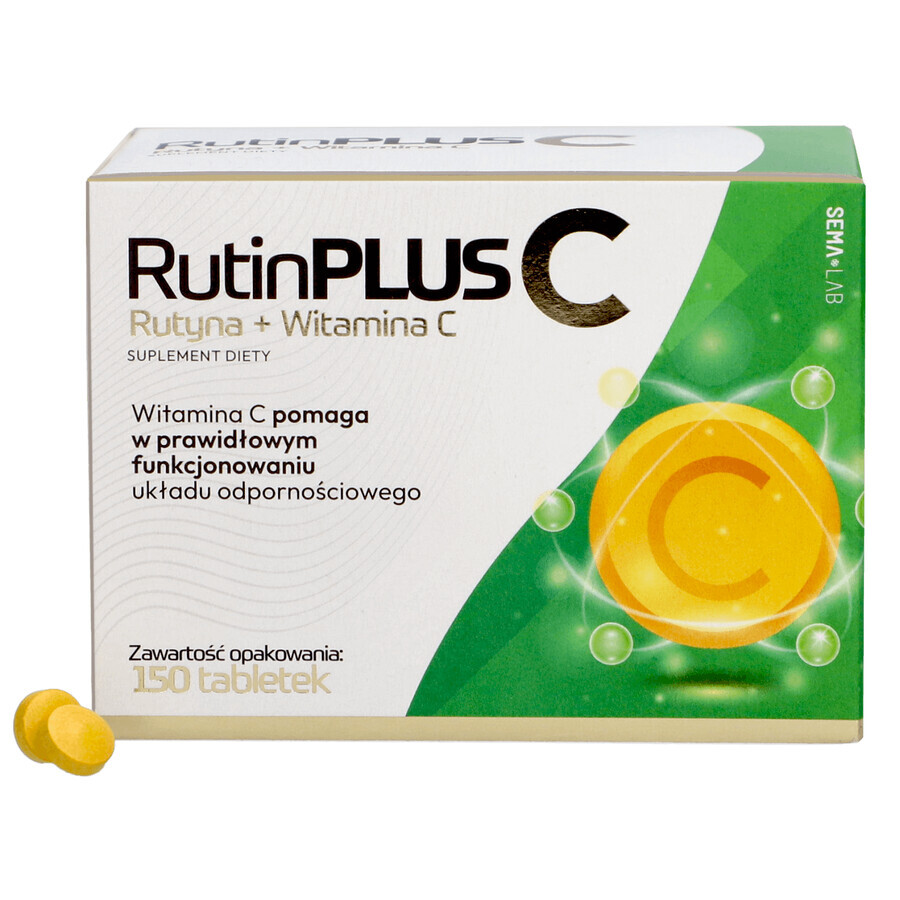 SEMA Lab Rutin Plus C, 150 comprimate