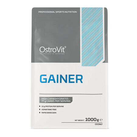 OstroVit Gainer, aromă de nucă de cocos, 1000 g