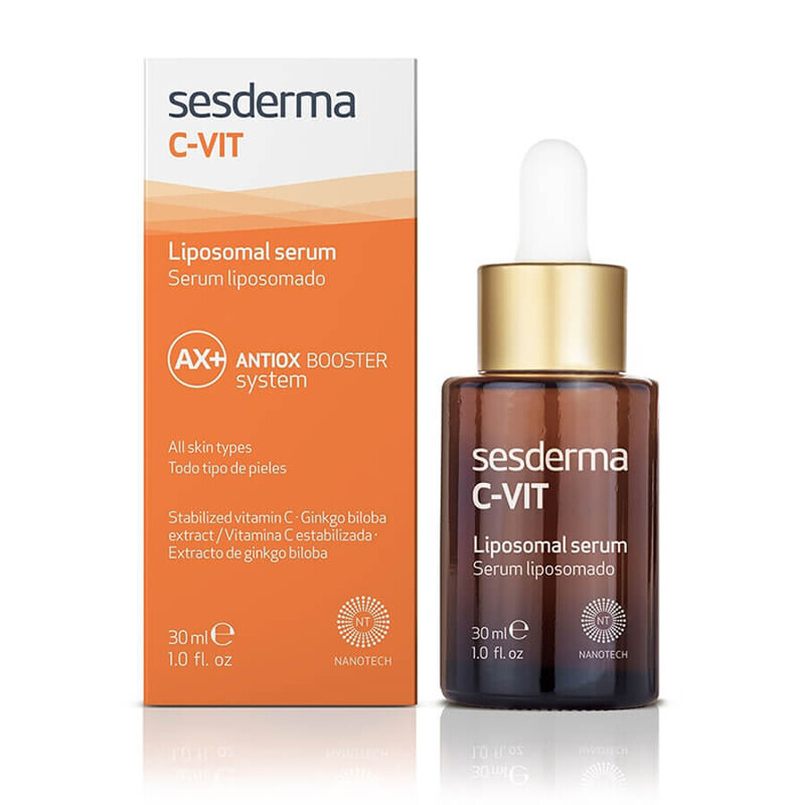 Sesderma C-Vit kit, liposomizing face serum, 30 ml + C-Vit Radiance, brightening face cream, 50 ml