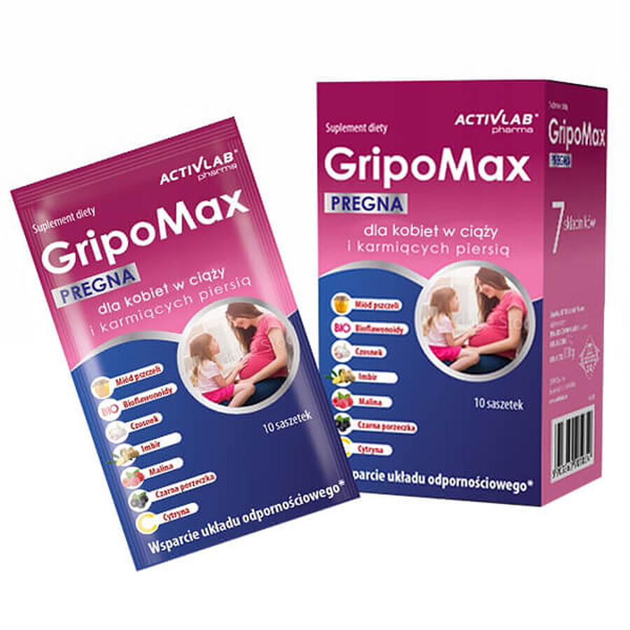 Activlab Pharma GripoMax Pregna, 10 g x 10 pliculețe