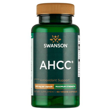 Swanson AHCC, 60 capsule vegetariene