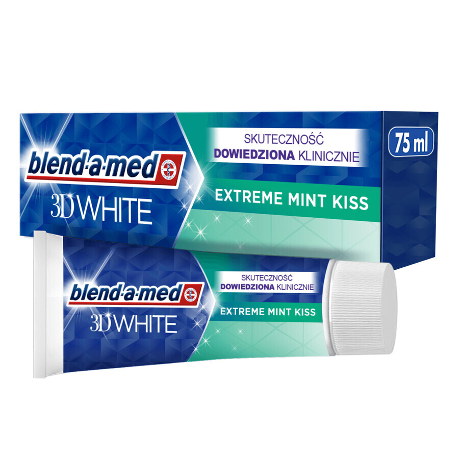 Pasta de dientes Blend-a-med 3D White, Extreme Mint Kiss, 75 ml SHORT DATE