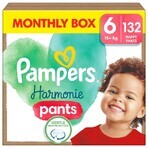 Pampers Harmonie Pants, pañales, talla 6, 15 kg+, 132 piezas