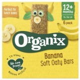 Batoane Bio din cereale cu ovaz integral si banane Goodies, +12 luni, 6x 30gr, Organix