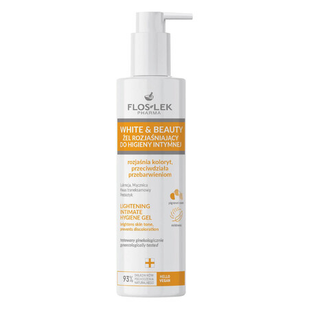 Floslek Pharma White&Beauty gel brillant pour l'hygiène intime, 225 ml