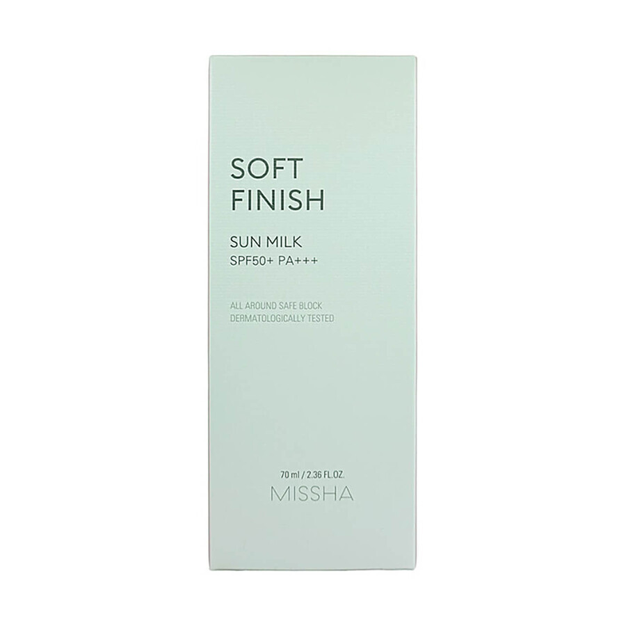 Missha All Around Safe Block Soft Finish Sun, lapte protector, SPF 50+, 70 ml