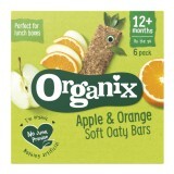 Batoane Bio din ovaz integral cu mere si portocale Goodies, +12 luni, 6x 30 g, Organix