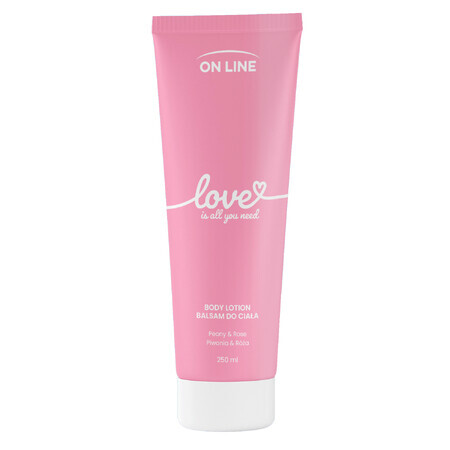 On Line Love, Körperlotion, Pfingstrose und Rosenwasser, 250 ml