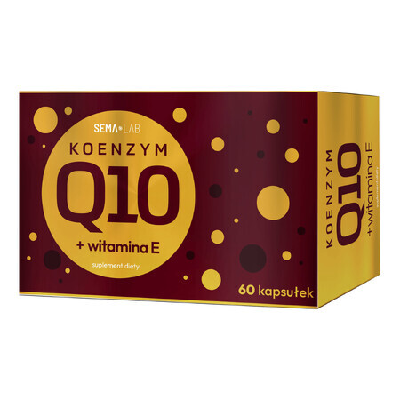 SEMA Lab Coenzym Q10 + Vitamin E, 60 Kapseln