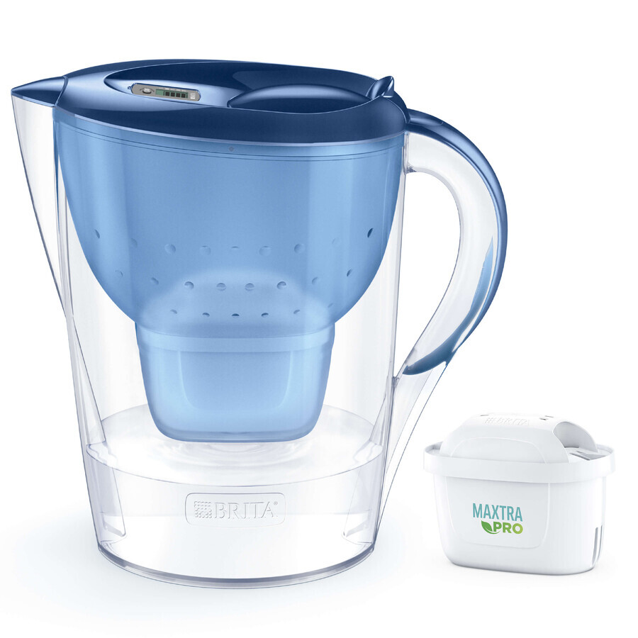 Brita Marella, carafe avec filtre XL 3,5 l, bleu + filtre Maxtra Pro Pure Performance, 1 pc