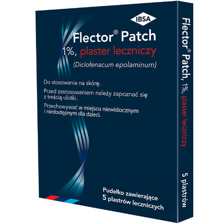 Flector Patch 1%, plasture de vindecare, 5 buc