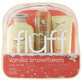 Fluff Vanilla Snowflakes set, loțiune de corp, 200ml + ceață de corp, 80ml + cremă de m&#226;ini, 50ml + geantă de machiaj