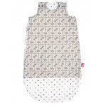 Motherhood Zip-A-Round, sac de dormit din bumbac 2 în 1, TOG 2, bej, 3-18 luni, 1 buc