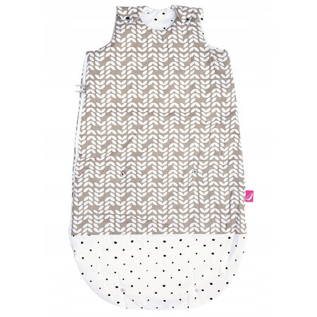 Motherhood Zip-A-Round, sac de dormit din bumbac 2 în 1, TOG 2, bej, 3-18 luni, 1 buc