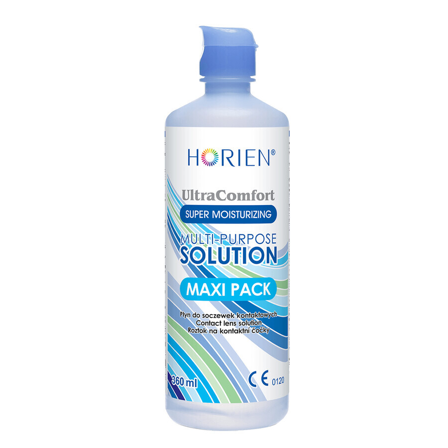 Soluție multifuncțională Horien Ultra Comfort, soluție pentru lentile de contact, pachet maxi, 360 ml + 100 ml