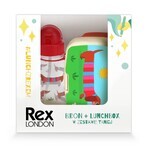 Set Rex London, cutie pentru micul dejun + bidon, teckeli