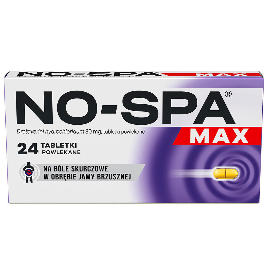 No-Spa Max 80 mg, 24 comprimate