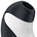 Satisfyer Orca, masaj clitoridian fără contact, aer, orcă alb-negru