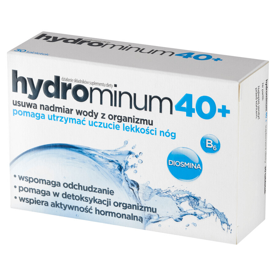 Hydrominum 40+, pentru femei peste 40 de ani, 30 comprimate