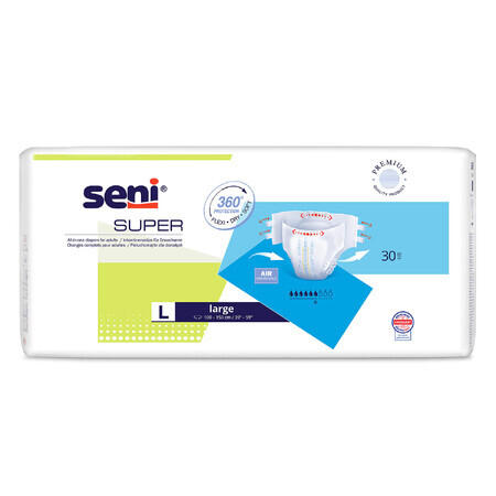 Seni Super, scutece, mari, 100-150 cm, 30 buc