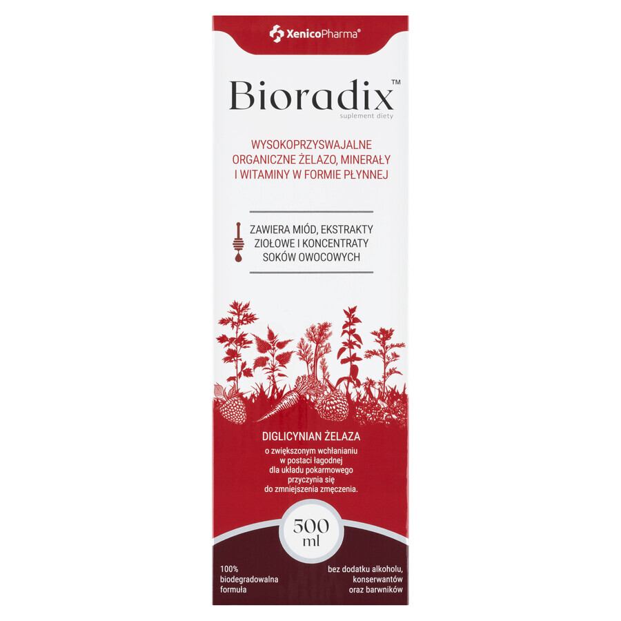 Bioradix, hierro líquido, 500 ml