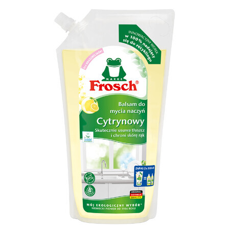 Frosch Geschirrspülmittel, Zitrone, Nachfüllpackung, 1000 ml