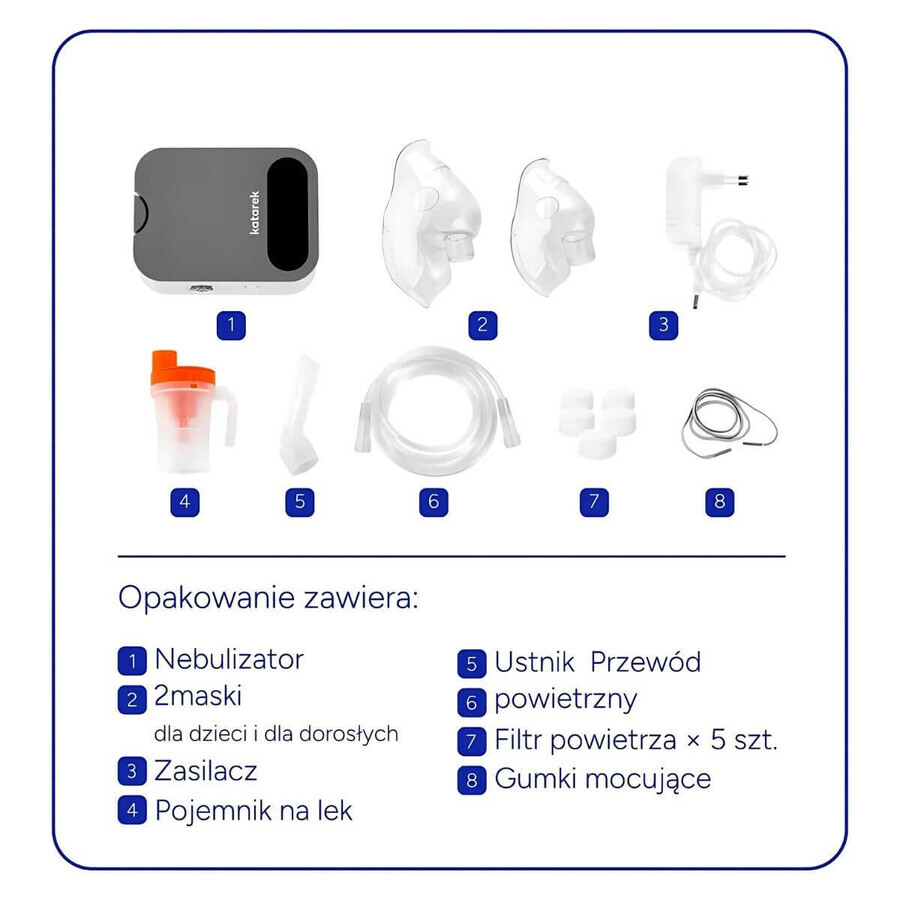 Katarek, nebulizator cu compresor