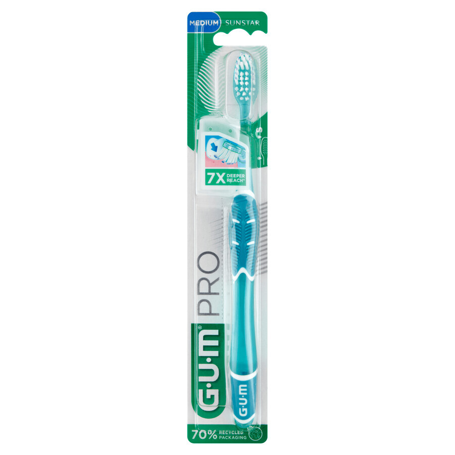 Sunstar Gum PRO, periuță de dinți, medie, 1 buc + Sunstar Gum Soft-Picks Pro, curățători interdentare, 2 bucăți gratuite