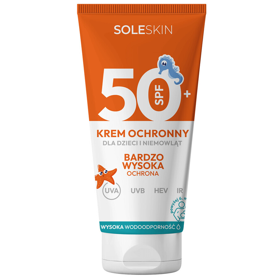 Soleskin Kids, cremă protectoare pentru bebeluși și copii, SPF 50+, de la 6 luni, 100 ml