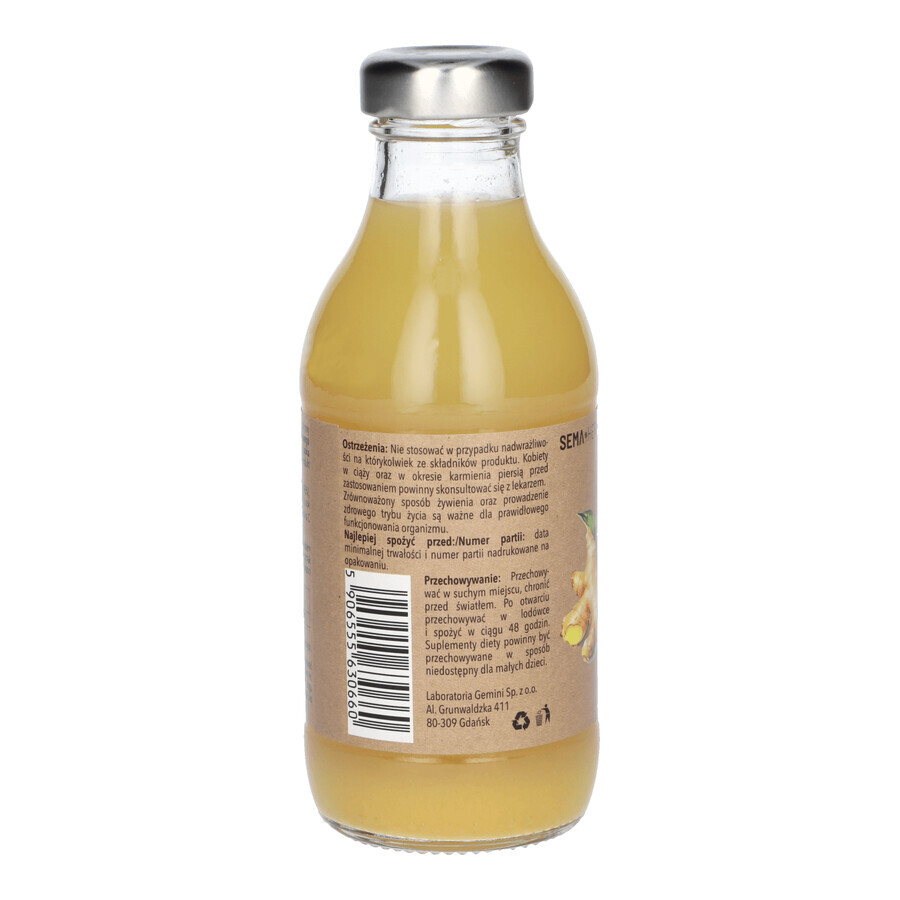 Sema Herba Suc de mere, lămâie și ghimbir, 300 ml