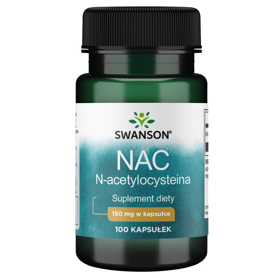 Swanson NAC 150 mg, N-acetilcisteină, 100 capsule