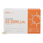 SEMA Lab Vitamin D3 2000 IU, 60 softgels, 60 softgels BOX IN BOX