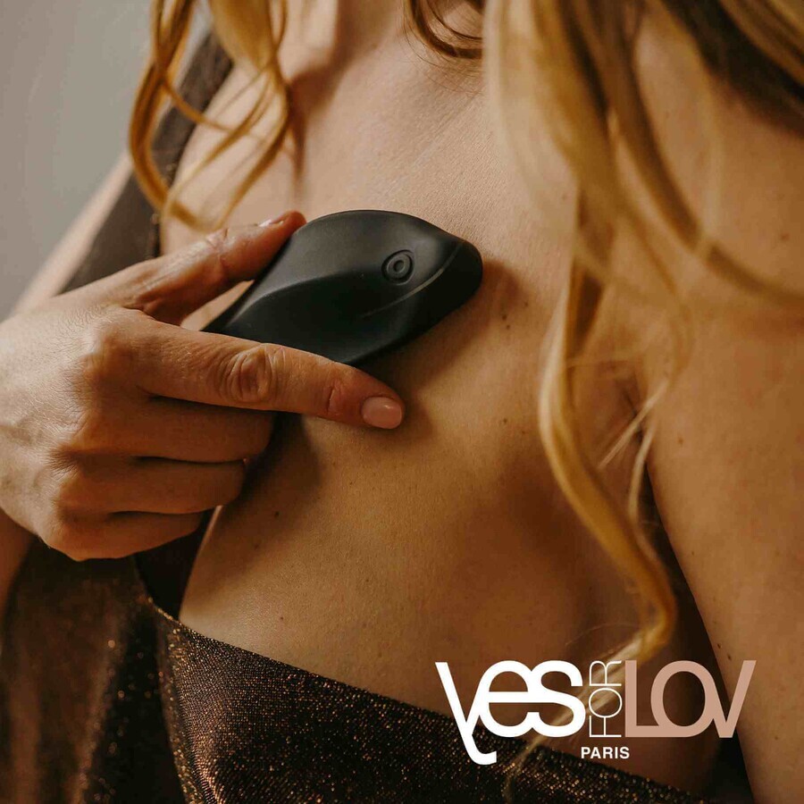 YESforLOV Lov Touch, vibrator de masaj clitoridian, negru