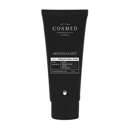 Cosmed Skinologist, maschera salicilico-solfurea di pulizia profonda, 75 ml