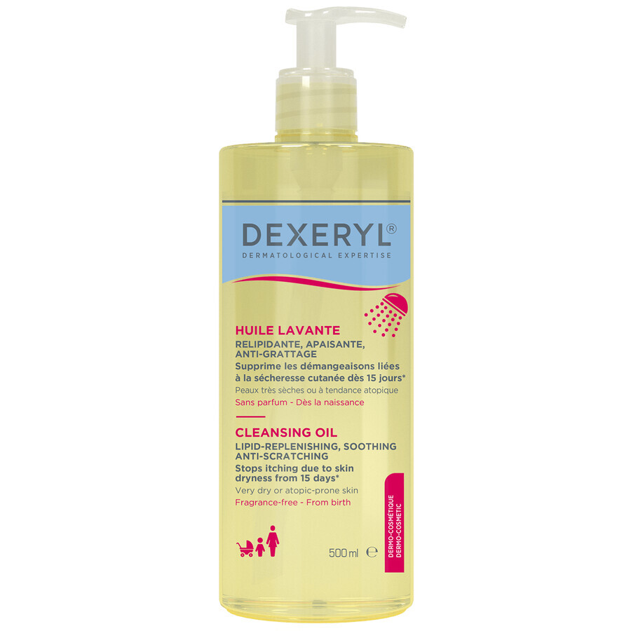 Dexeryl, ulei de spălare a corpului, 500 ml