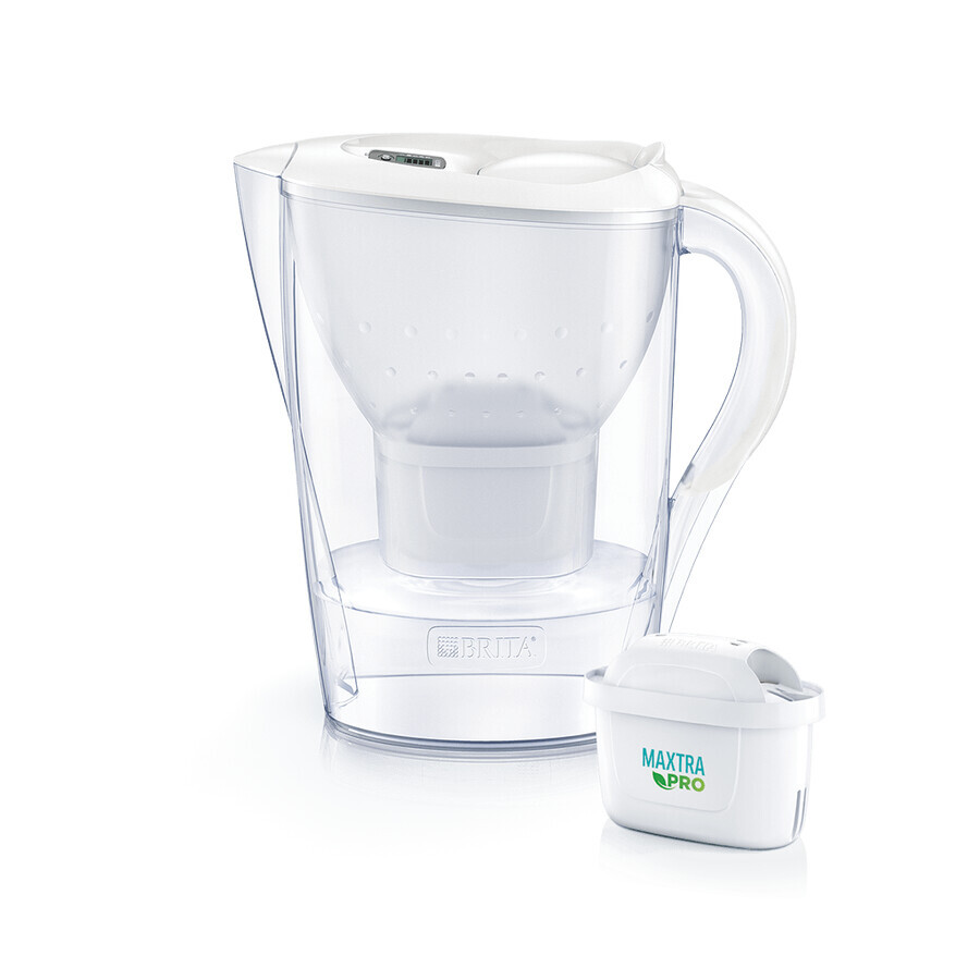 Brita Marella, ulcior cu filtru 2,4 l, alb + filtru Maxtra Pro Pure Performance, 1 buc