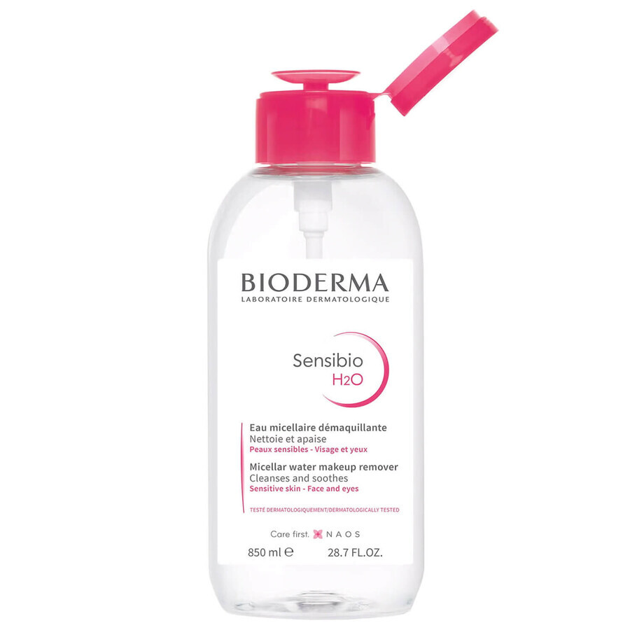 Bioderma Sensibio H2O, apă micelară, piele sensibilă, 850 ml