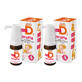 Set ApoD3 Drops, vitamina D3 400 UI pentru sugari și copii din prima zi, 2 x 10 ml