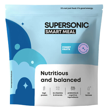 Supersonic Wholesome Smart Meal, saveur baies, 1,3 kg