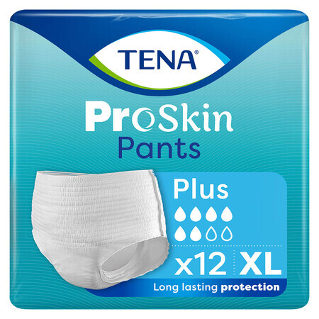 Tena Pants ProSkin, chiloți absorbanți, mărimea XL, 120-160 cm, Plus, 12 bucăți