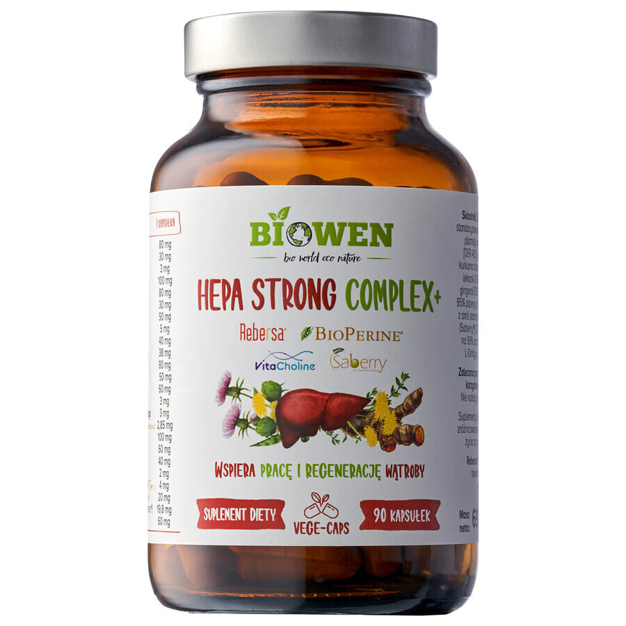 Biowen Hepa Strong Complex+, 90 gélules