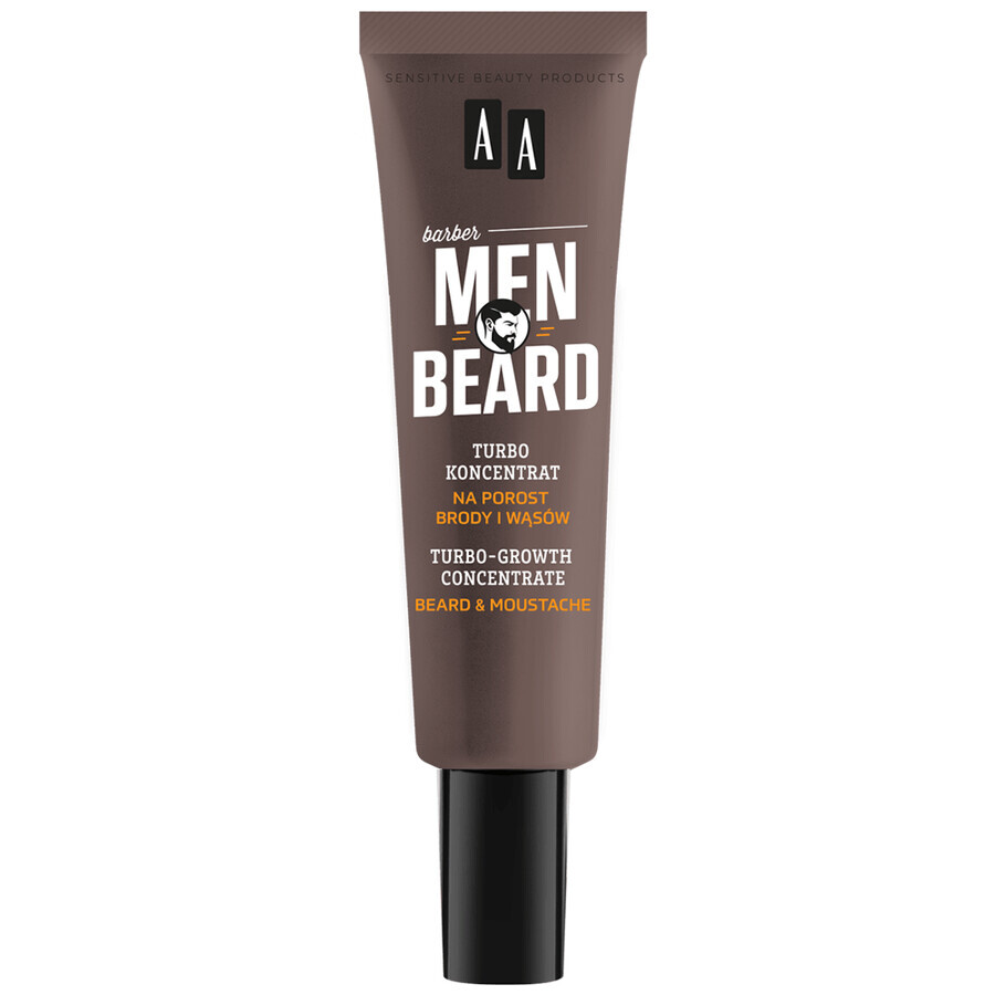 AA Men Beard, turbo-concentrat pentru creșterea bărbii și mustății, 30 ml