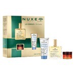 Nuxe Bestsellers set Huile Prodigieuse, ulei uscat, 50 ml + balsam de buze hrănitor, 15 g + cremă hidratantă 3 în 1, 100 ml