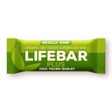 Baton Raw cu chia și orz verde, 47 g, Lifebar